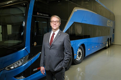 Luciano Resner, Diretor de Operações da MARCOPOLO, e Chairperson do Simpósio SAE BRASIL de Powertrain