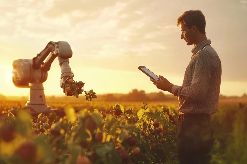 Cenário futurista da aplicação de IA no Agronegócio